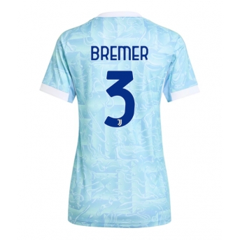 Billige Fotballdrakt Juventus Gleison Bremer #3 Replika Bortedrakt Dame 2025-26 Kortermet